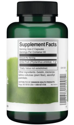 Swanson Full Spectrum Amla Fruit (Фрукты амлы полного спектра) 500 мг 120 капсул