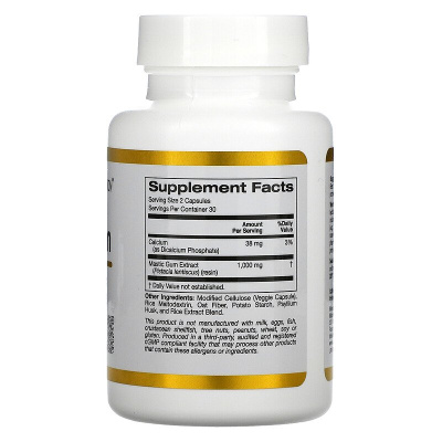California Gold Nutrition Mastic Gum (мастиковая смола) 500 мг 60 капсул