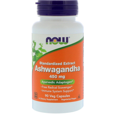 Now Foods Ashwagandha (Ашваганда) 450 мг 90 капсул