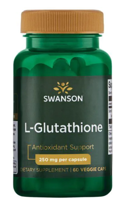 Swanson L-Glutathione (L-глутатион) 250 мг 60 вег капсул