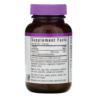 Bluebonnet Nutrition Selenium (Селен) 100 мкг 90 капсул