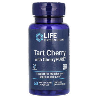 Life Extension Tart Cherry with CherryPURE 480 мг 60 вегетарианских капсул