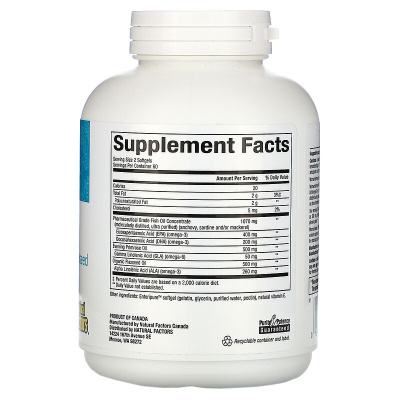 Natural Factors WomenSense RxOmega-3 120 капсул Enteripure