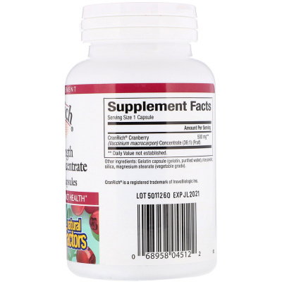 Natural Factors CranRich Super Strength Cranberry Concentrate (концентрат клюквы) 500 мг 90 капсул