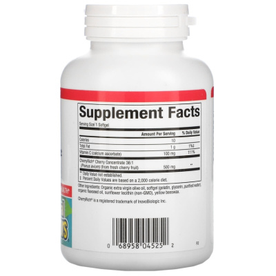 Natural Factors Super Strength Cherry Concentrate 36: 1 (концентрат вишни) 500 мг 90 капсул