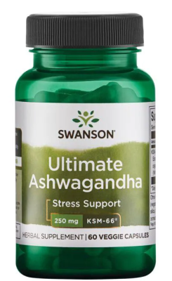 Swanson Ultimate Ashwagandha (Ашваганда KSM-66) 250 мг 60 вег капсул