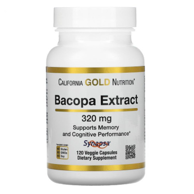California Gold Nutrition Bacopa Extract (экстракт бакопы) 320 мг 120 капсул
