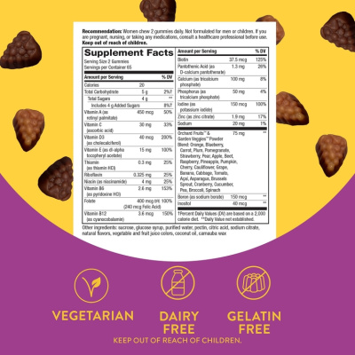 Nature's Way Alive! Women's Gummy Complete Multivitamin (комплексная мультивитаминная добавка для женщин ягодный вкус) 130 жевательных конфет