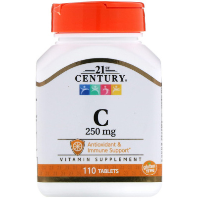 21st Century Vitamin C 250 мг 110 таблеток