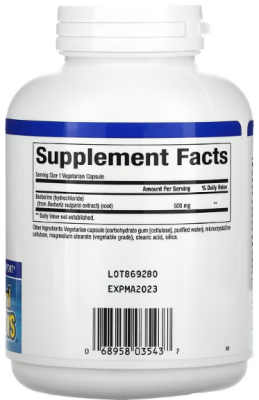 Natural Factors WellBetX Berberine (берберин) 500 мг 120 капсул