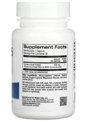 Lake Avenue Nutrition Curcumin 95 (Куркумин) 500 мг 30 капсул