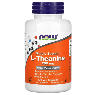 Now Foods L-Theanine (L-Теанин) 200 мг 120 капсул