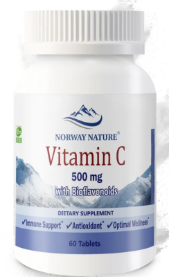 Norway Nature C-500 with Bioflavonoids (Витамин С с биофлавоноидами) 60 таблеток