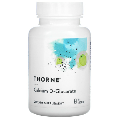 Thorne Research Calcium D-Glucarate (D-глюкарат кальция) 90 капсул, срок годности 07/2026
