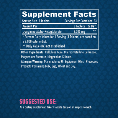 Haya Labs Arginine AKG (Аргинин АКГ) 1000 мг 100 таблеток