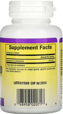 Natural Factors Coenzyme Q10 (Коэнзим Q10) 100 мг 60 гелевых капсул