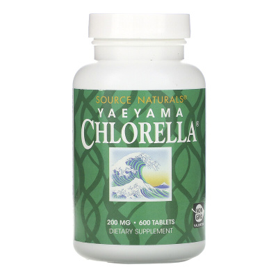 Source Naturals Yaeyama Chlorella 200 мг 600 таблеток