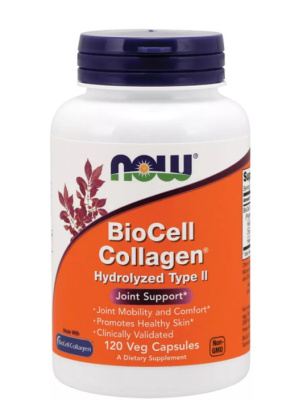 Now Foods BioCell Collagen Hydrolyzed Type II 120 капсул