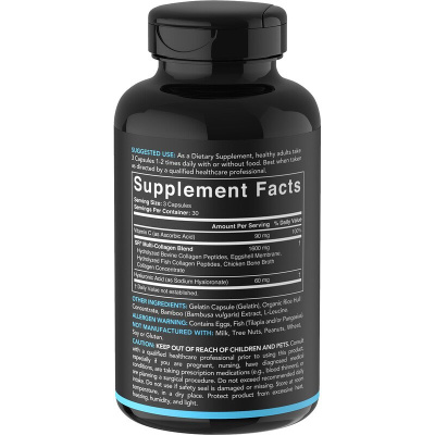 Sports Research Multi Collagen Complex (Комплекс с коллагеном нескольких типов) 90 капсул