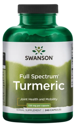 Swanson Full Spectrum Turmeric (полный спектр куркумы) 720 мг 240 капсул