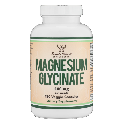 Double Wood Supplements Magnesium Glycinate (Глицинат магния) 400 мг 180 капсул
