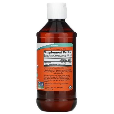 NOW Liquid Magnesium with Trace Minerals (жидкий магний с микроэлементами) 237 мл