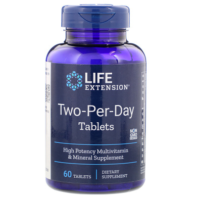 Life Extension Two-Per-Day 60 таблеток