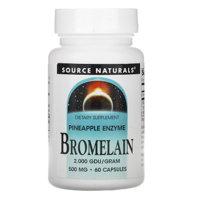 Source Naturals Bromelain (Бромелаин) 500 мг 60 капсул