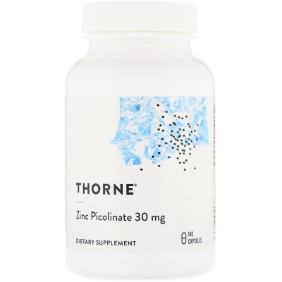 Thorne Research Zinc Picolinate (Пиколинат Цинка) 30 мг 180 капсул
