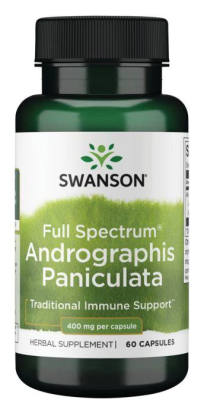Swanson Full Spectrum Andrographis Paniculata (Андрографис метельчатый) 400 мг 60 капсул