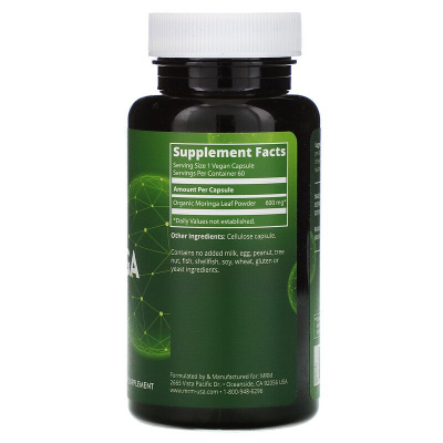 MRM Nutrition Moringa Leaf (листья моринги) 60 веганских капсул