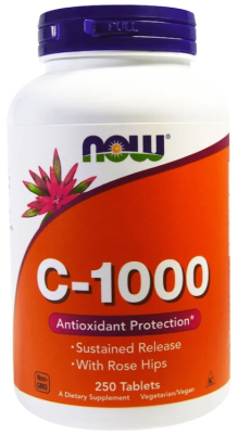 NOW Vitamin C-1000 250 таблеток