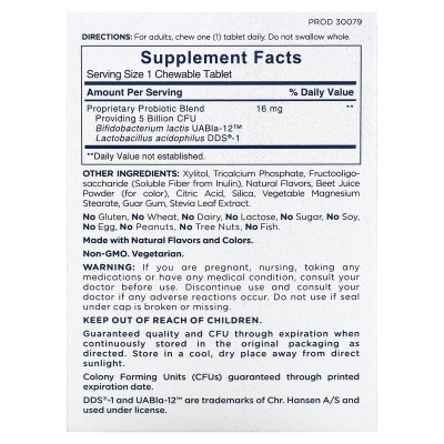 American Health Chewable Probiotic (Жевательный пробиотик (5 млрд) со вкусом клубники 60 таблеток