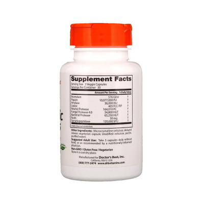 Doctor's Best Proteolytic Enzymes (Протеолитические ферменты) 90 капсул