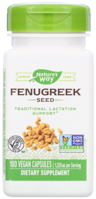 Nature's Way Fenugreek Seed (Семена пажитника) 610 мг 100 капсул