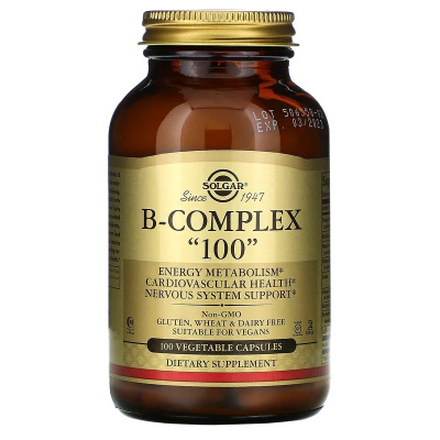 Solgar B-COMPLEX "100" 100 капсул.