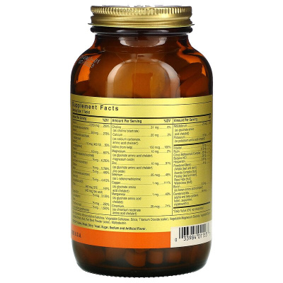 Solgar Formula VM-75 (комплексные витамины с микроэлементами в хелатной форме без железа) 180 таблеток