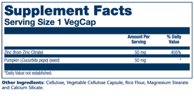 Solaray Zinc Citrate (Цитрат цинка) 50 мг 60 капсул