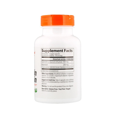 Doctor's Best Quercetin Bromelain (Кверцетин с бромелаином) 180 капсул