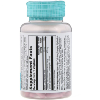 Solaray CranActin (экстракт клюквы) 120 вег. капсул