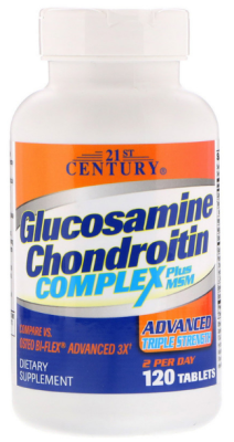 21st Century Complex Glucosamine Chondroitin plus MSM (Комплекс глюкозамина хондроитина и МСМ)  120 таблеток