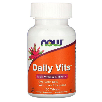 Now Foods Daily Vits Multi Vitamin & Mineral (Мультивитамины и минералы) 100 таблеток