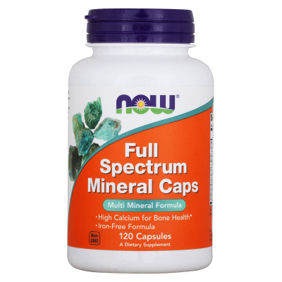 NOW Full Spectrum Minerals Caps (Полный спектр минералов) 120 вег. капсул