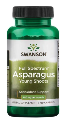 Swanson Full Spectrum Asparagus Young Shoots (молодые побеги спаржи полного спектра) 400 мг 60 капсул