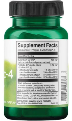 Swanson Probiotic-4 3 Billion CFU (Пробиотик - 4 3 млрд КОЕ) 