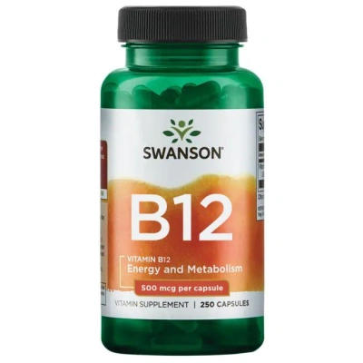 Swanson Vitamin B-12 (Витамин B12) 500 мкг 250 капсул