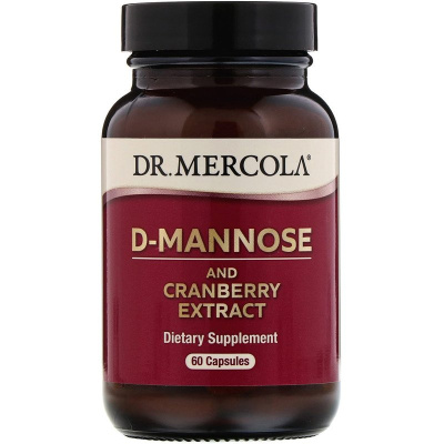 Dr. Mercola D-Mannose and Cranberry Extract (D-манноза и экстракт клюквы) 60 капсул