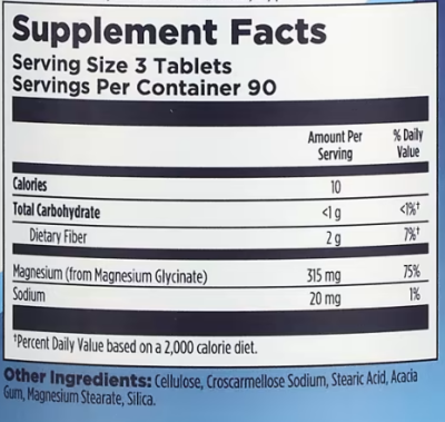 KAL High Absorption Magnesium Fully Chelated (Магний с высокой абсорбцией полностью хелатный) 270 таблеток