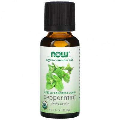 Now Organic Essential Oils Peppermint (Эфирные масла, перечная мята) 30 мл
