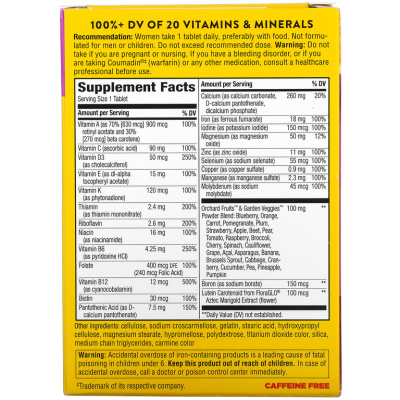 Nature's Way Alive! Women's Energy Complete Multivitamin (мультивитаминный энергетический комплекс для женщин) 50 таблеток
